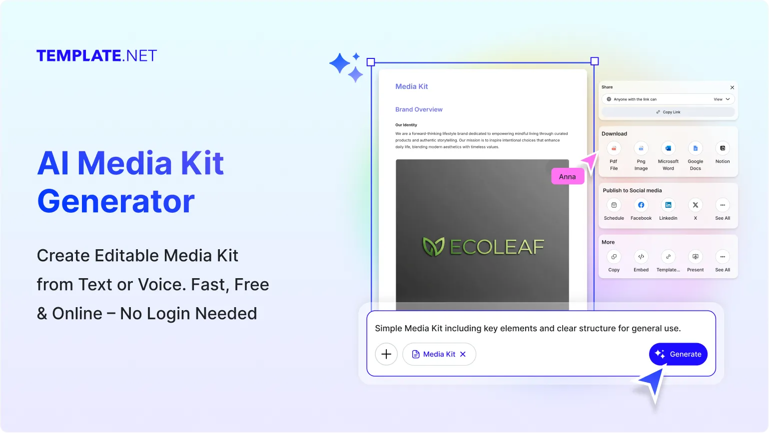 Free AI Media Kit Generator Online, AI Media Kit Maker [ No Signup ]